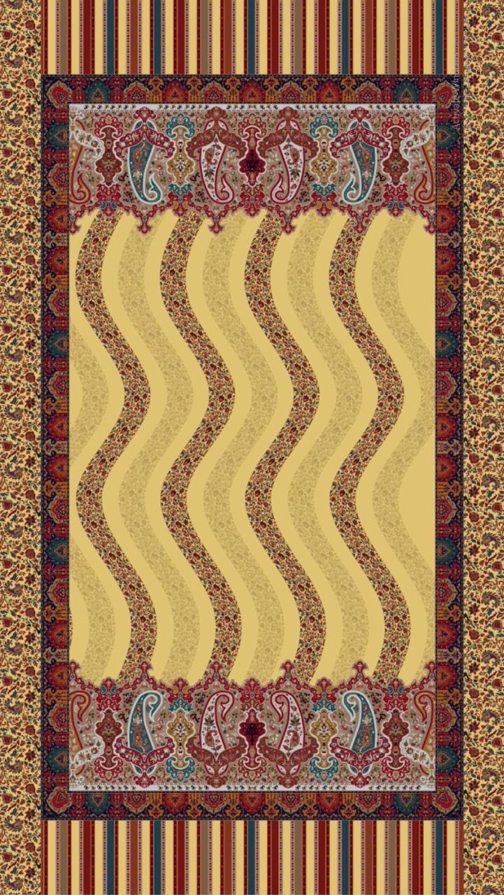 Classic Persian Wave Paisley Tapestry shawl