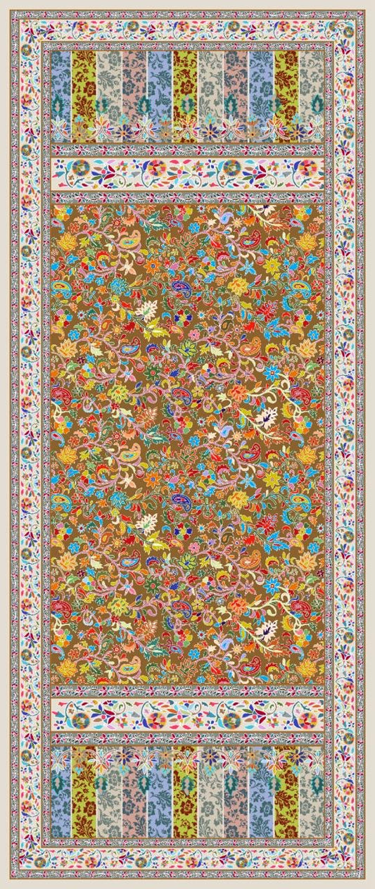 Ornate Floral Persian Rug – Multicolor